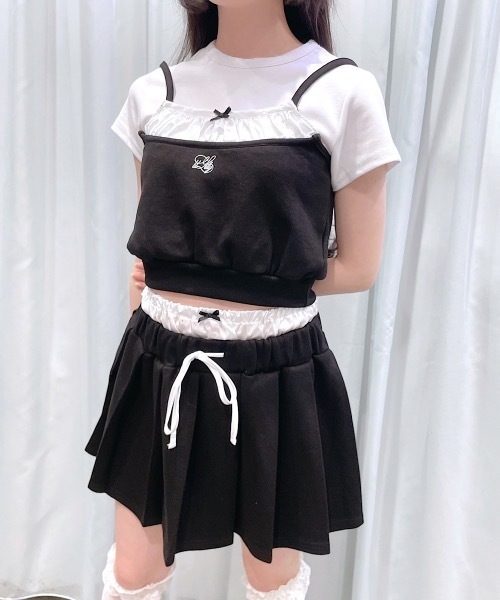 lilLilly（リルリリー）の「サテンレイヤードキャミソール（キャミソール・レディース・ブラック/ネイビー/グレー・FREE）」の19枚目の写真