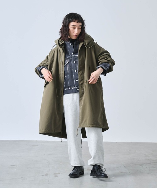 kha:ki（カーキ）の「「KHA:KI / カーキ」NEW TYPE-65 COAT（ミリタリージャケット・レディース・オフホワイト/ブラック/マルチ/オリーブ・1）」の17枚目の写真