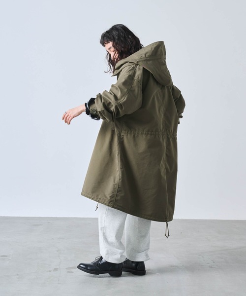 kha:ki（カーキ）の「「KHA:KI / カーキ」NEW TYPE-65 COAT（ミリタリージャケット・レディース・オフホワイト/ブラック/マルチ/オリーブ・1）」の18枚目の写真