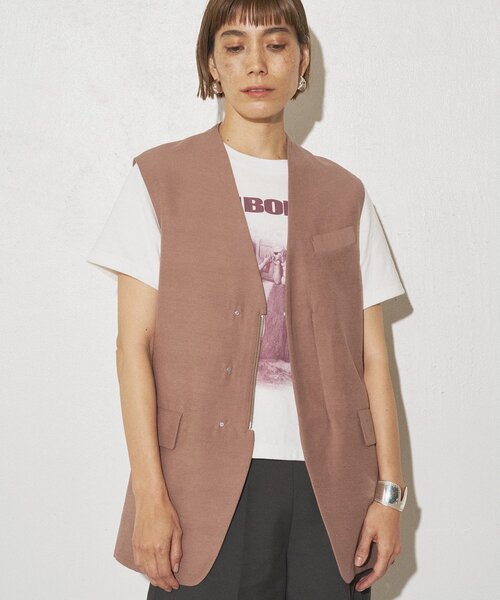 Whim Gazette（ウィムガゼット）の「【GEMINI】ジレ（ベスト・レディース・ブラウン/ベージュ・FREE）」の21枚目の写真