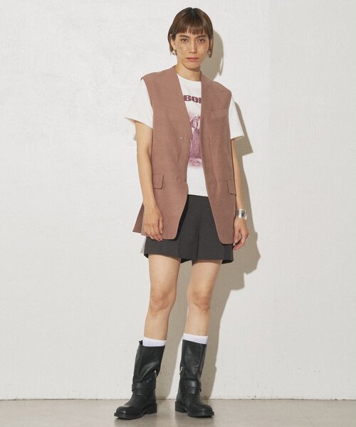 Whim Gazette（ウィムガゼット）の「【GEMINI】ジレ（ベスト・レディース・ブラウン/ベージュ・FREE）」の22枚目の写真