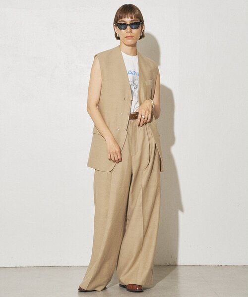 24ss whim gazette ぺプラムダンボールジレ　ベスト ペプラムダンボールジレ | Whim Gazette(ウィム ガゼット