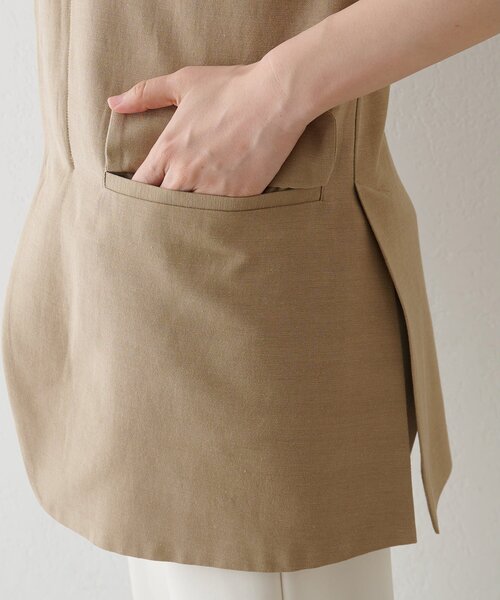 Whim Gazette（ウィムガゼット）の「【GEMINI】ジレ（ベスト・レディース・ブラウン/ベージュ・FREE）」の6枚目の写真