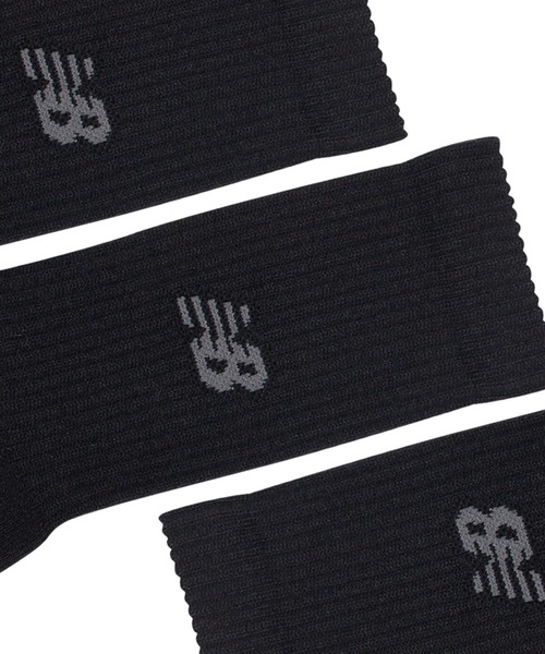NEW BALANCE(ニューバランス)の「Active クッション クルー ソックス 3P(ソックス/靴下・メンズ・ブラック・LARGE/MEDIUM/SMALL)」の4枚目の写真