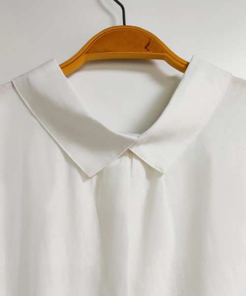 ONEP STAR（ワンピスター）の「前後2WAYフレンチ袖ブラウス（シャツ/ブラウス・レディース・ホワイト/ブラック/ベージュ・MEDIUM/LARGE/X-LARGE）」の21枚目の写真