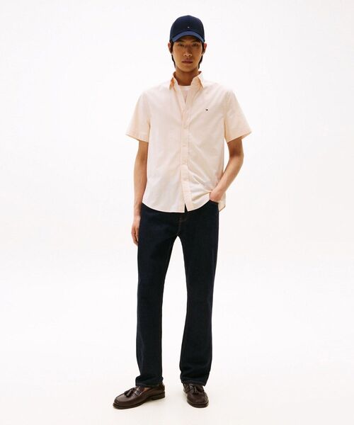 TOMMY HILFIGER（トミーヒルフィガー）の「オックスフォードストライプショートスリーブシャツ（シャツ/ブラウス・メンズ・マルチ・LARGE/MEDIUM）」の4枚目の写真