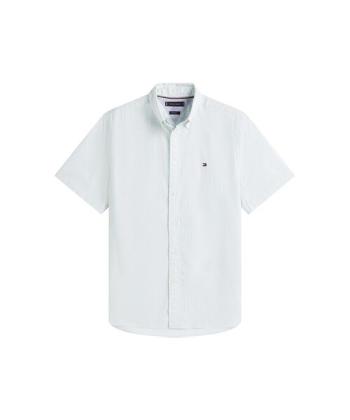 TOMMY HILFIGER(トミーヒルフィガー)の「オックスフォードストライプショートスリーブシャツ(シャツ/ブラウス・メンズ・マルチ/ネイビー/グリーン/グレー・LARGE/MEDIUM/SMALL/X-LARGE)」の22枚目の写真