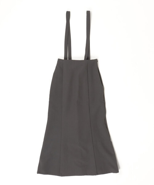 サスペンダー付きハイウエストタイトスカート