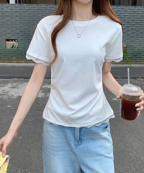 Doula Doula(ドゥーラドゥーラ)の「バックリボンTシャツ(Tシャツ/カットソー・レディース・グレー/ホワイト・S/M/L)」の21枚目の写真