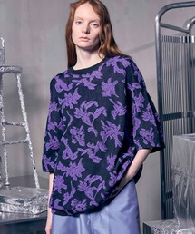 MAISON SPECIAL(]XyV)́sUNISEXtPrime-Over Flower blister Short Sleeve Crew Neck Knit T-Shirt/vCI[o[t[uX^[V[gX[uN[lbNjbgTVcyMAISON SPECIAL/]XyVz(jbg/Z[^[)