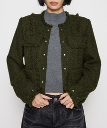 LAGUA GEM(ラグアジェム)のCOMPACT TWEED ジャケット(ノーカラージャケット)