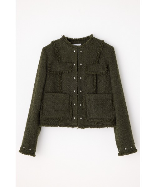 COMPACT TWEED ジャケット（ノーカラージャケット）｜LAGUA GEM