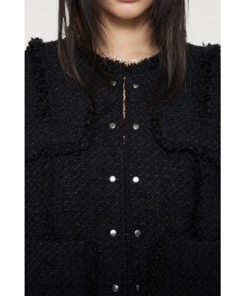 COMPACT TWEED ジャケット（ノーカラージャケット）｜LAGUA GEM