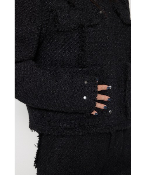 COMPACT TWEED ジャケット（ノーカラージャケット）｜LAGUA GEM