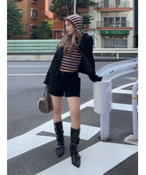 COMPACT TWEED ジャケット（ノーカラージャケット）｜LAGUA GEM