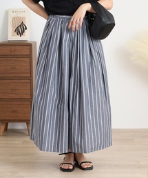 to touch（トゥータッチ）の「to touch オーガニックストライプ タックスカート（スカート）」