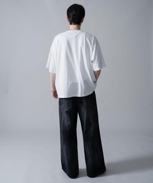 BROWNY(ブラウニー)の「BROWNY/オフステッチグラフィックT(Tシャツ/カットソー・メンズ・ブラック/ホワイト・LARGE/MEDIUM)」の13枚目の写真