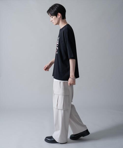 BROWNY(ブラウニー)の「BROWNY/オフステッチグラフィックT(Tシャツ/カットソー・メンズ・ブラック/ホワイト・LARGE/MEDIUM)」の17枚目の写真