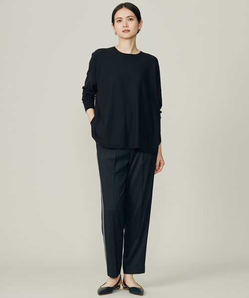自由区(ジユウク)の「ウールライクストレッチテーパード パンツ(その他パンツ・レディース・ネイビー系/ベージュ系・48/46/44)」の10枚目の写真