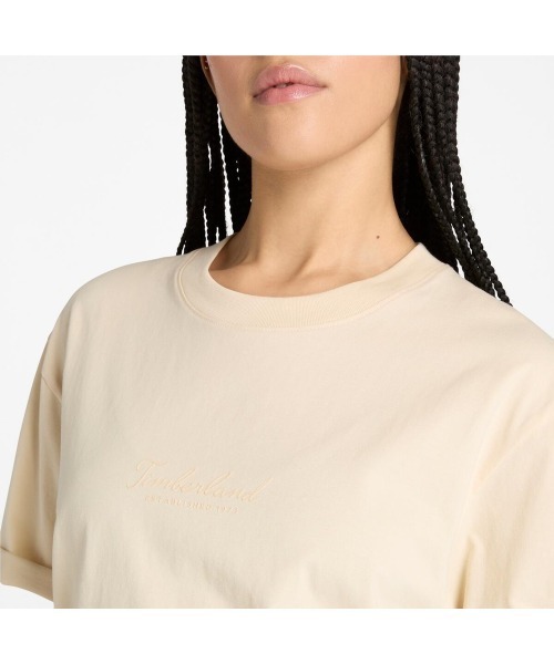 Timberland(ティンバーランド)の「半袖 コンフォート Tシャツ レディース(Tシャツ/カットソー・レディース・ライトホワイト・LARGE/MEDIUM/SMALL)」の3枚目の写真