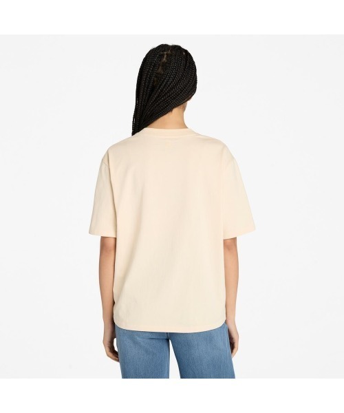 Timberland(ティンバーランド)の「半袖 コンフォート Tシャツ レディース(Tシャツ/カットソー・レディース・ライトホワイト・LARGE/MEDIUM/SMALL)」の4枚目の写真