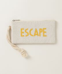 MAISON mou（メゾンムー）の「【Swaraj/スワラージ】ビーズレターポーチ（手刺繍ビーズ）（ポーチ・メンズ）」