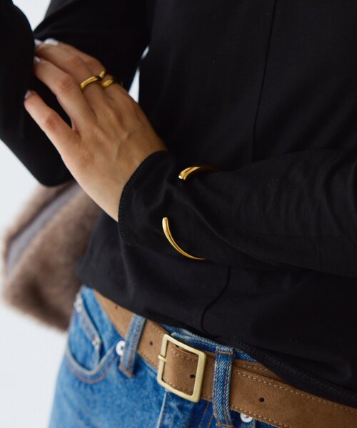 RIVE DROITE（リヴドロワ）の「【R.good（アールドットグッド）】ニュアンスバングル（ブレスレット・レディース・ゴールド/シルバー・FREE）」の9枚目の写真