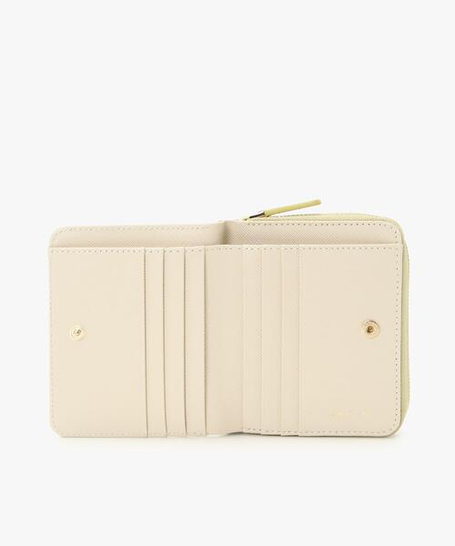 レザー 二つ折り ウォレット EW13B－09（財布）｜agnes b