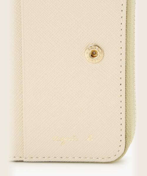 レザー 二つ折り ウォレット EW13B－09（財布）｜agnes b