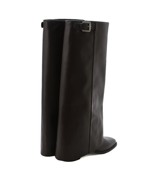 FRAY I.D（フレイアイディー）の「ゲートルロングブーツ（ブーツ・レディース・ブラウン/ブラック・36/37/38）」の4枚目の写真