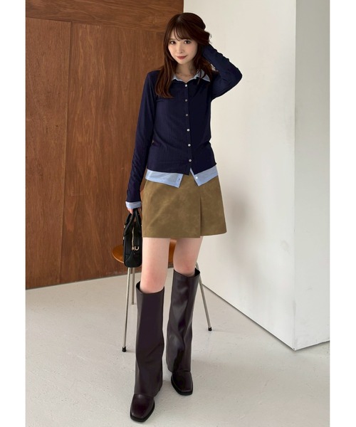 FRAY I.D（フレイアイディー）の「ゲートルロングブーツ（ブーツ・レディース・ブラウン/ブラック・36/37/38）」の10枚目の写真