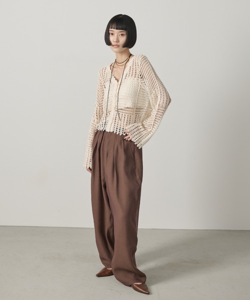 AIC.(エーアイシー)の「フレアスリーブクロシェ編みカーディガン(カーディガン/ボレロ・レディース・キナリ/ブラック・FREE)」の17枚目の写真