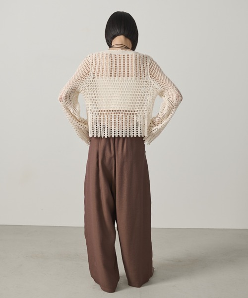 AIC.(エーアイシー)の「フレアスリーブクロシェ編みカーディガン(カーディガン/ボレロ・レディース・キナリ/ブラック・FREE)」の18枚目の写真