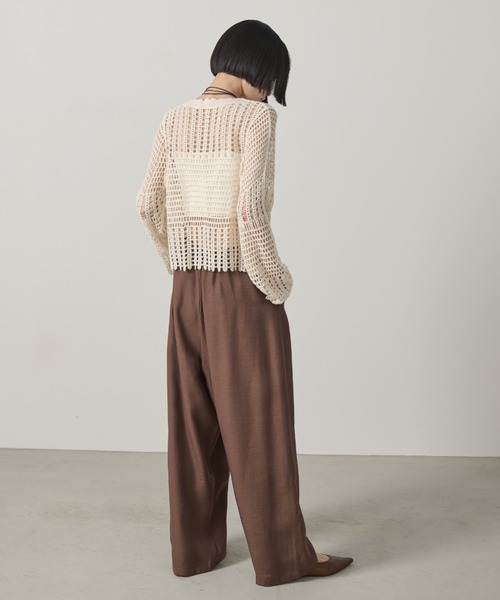 AIC.(エーアイシー)の「フレアスリーブクロシェ編みカーディガン(カーディガン/ボレロ・レディース・キナリ/ブラック・FREE)」の19枚目の写真