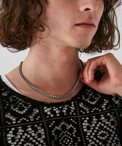 tk.TAKEO KIKUCHI（ティーケータケオキクチ）の「アソートチェーンネックレス（ネックレス・メンズ・シルバー系2/シルバー系/シルバー系1・00）」の7枚目の写真