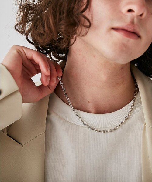tk.TAKEO KIKUCHI（ティーケータケオキクチ）の「アソートチェーンネックレス（ネックレス・メンズ・シルバー系2/シルバー系/シルバー系1・00）」の9枚目の写真