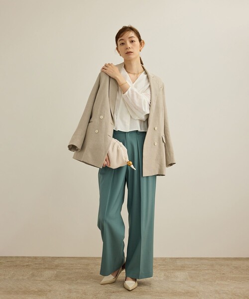 ROPE'（ロペ）の「ラムレザーロープ模様クラッチ/ミディアム（クラッチバッグ・レディース・オフホワイト/ブラック・FREE）」の15枚目の写真