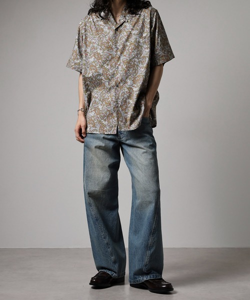 BANKS(バンクス)の「BANKS JOURNAL ALL OVER PAISLEY SS SHIRT オールオーバーペイズリー半袖シャツ(シャツ/ブラウス・メンズ・ネイビー/グレー・L/XL/M)」の12枚目の写真