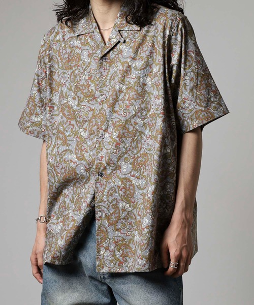 BANKS(バンクス)の「BANKS JOURNAL ALL OVER PAISLEY SS SHIRT オールオーバーペイズリー半袖シャツ(シャツ/ブラウス・メンズ・ネイビー/グレー・L/XL/M)」の11枚目の写真