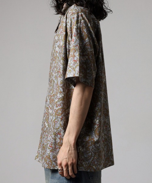 BANKS(バンクス)の「BANKS JOURNAL ALL OVER PAISLEY SS SHIRT オールオーバーペイズリー半袖シャツ(シャツ/ブラウス・メンズ・ネイビー/グレー・L/XL/M)」の14枚目の写真