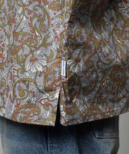 BANKS(バンクス)の「BANKS JOURNAL ALL OVER PAISLEY SS SHIRT オールオーバーペイズリー半袖シャツ(シャツ/ブラウス・メンズ・ネイビー/グレー・L/XL/M)」の20枚目の写真
