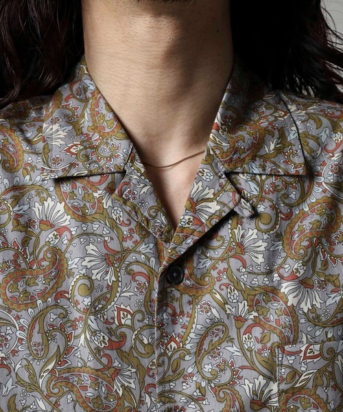 BANKS(バンクス)の「BANKS JOURNAL ALL OVER PAISLEY SS SHIRT オールオーバーペイズリー半袖シャツ(シャツ/ブラウス・メンズ・ネイビー/グレー・L/XL/M)」の16枚目の写真