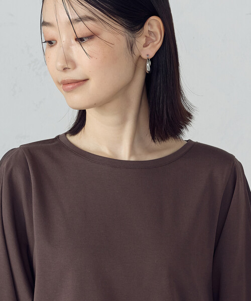 COMME CA ISM(コムサイズム)の「ボリュームスリーブ カットソー(Tシャツ/カットソー・レディース・ブラウン/ブラック・MEDIUM/LARGE)」の11枚目の写真
