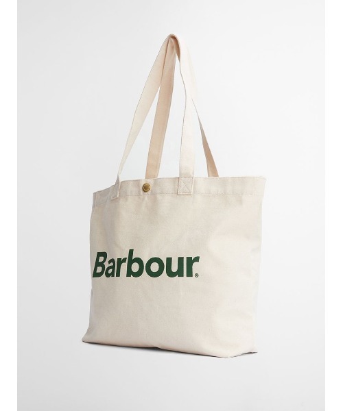 Barbour(バブアー)の「ロゴ トートバッグ(トートバッグ・メンズ・ベージュ/グリーン・ONE SIZE)」の5枚目の写真
