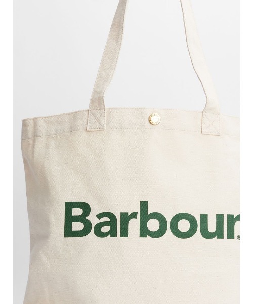 Barbour(バブアー)の「ロゴ トートバッグ(トートバッグ・メンズ・ベージュ/グリーン・ONE SIZE)」の7枚目の写真