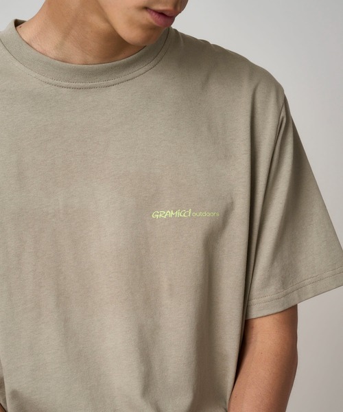 Gramicci（グラミチ）の「HURRICANE TEE｜ハリケーンティー（Tシャツ/カットソー・メンズ・ブラック系その他/ベージュ/ホワイト・S/M/L/XXL/XL）」の9枚目の写真