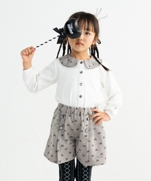 nino | 衿ミニリボンプリントTeeブラウス(Tシャツ/カットソー)