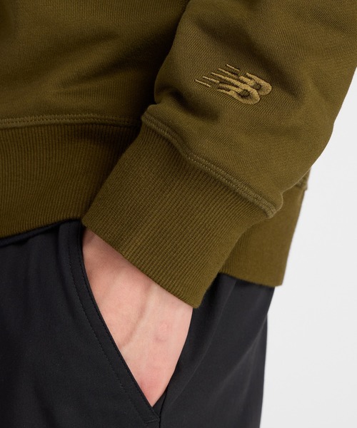 NEW BALANCE(ニューバランス)の「574 シューパッチクルー(スウェット・メンズ・グレイッシュベージュ/インディゴブルー/ダークブラウン・LARGE/X-LARGE/XX-LARGE/MEDIUM/SMALL)」の17枚目の写真