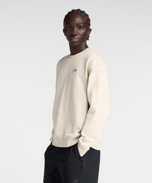 NEW BALANCE(ニューバランス)の「574 シューパッチクルー(スウェット・メンズ・グレイッシュベージュ/インディゴブルー/ダークブラウン・LARGE/X-LARGE/XX-LARGE/MEDIUM/SMALL)」の10枚目の写真