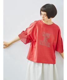 赤 メッシュ 半袖シャツ NORMANBROS別注 メッシュプリントシャツ 半袖